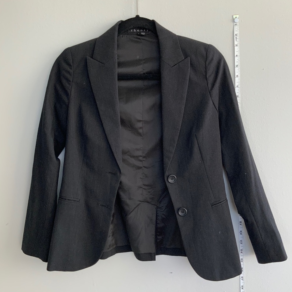 Theory Charcoal grey size 0 blazer